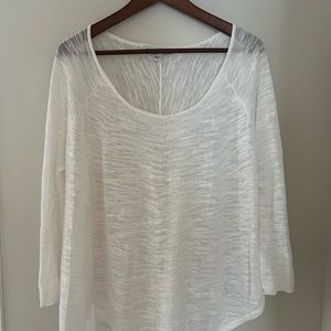 White + Warren cotton top